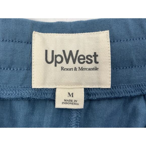 Up West Women’s M High Rise Corton Drawstring Shorts 6.5” Inseam Blue Pockets - Picture 7 of 10